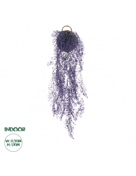 GloboStar® Artificial Garden GOLDEN BELL WILLOW 3 HANGING PLANT 20631 Κρεμαστό Τεχνητό Διακοσμητικό Φυτό Ιτίας  Y110cm