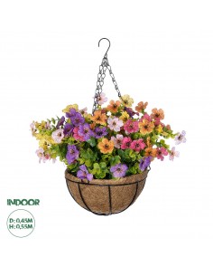 GloboStar® Artificial Garden GERBERA HANGING PLANT 20635...