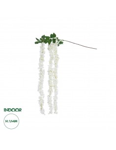 GloboStar® Artificial Garden WHITE WISTERIA FLOWER BRANCH...