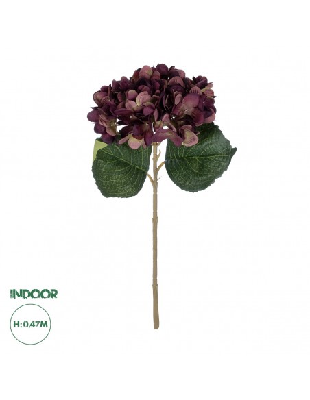 GloboStar® Artificial Garden DARK RED HYDRANGEA BRANCH...