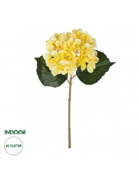 GloboStar® Artificial Garden YELLOW HYDRANGEA BRANCH...
