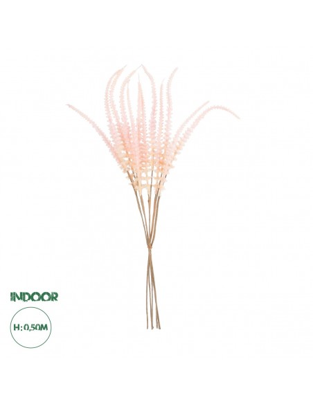 GloboStar® Artificial Garden PINK SAGE BOUQUET 21091 Τεχνητό Διακοσμητικό Μπουκέτο Στάχι Y50cm Ροζ