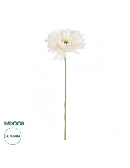 GloboStar® Artificial Garden PALE PINK GERBERABRANCH 21104 Τεχνητό Διακοσμητικό Κλαδί Ζέρμπερας Απαλό Ροζ Y44cm