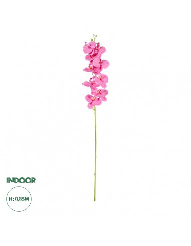 GloboStar® Artificial Garden  PINK ORCHID BRANCH 21131 Τεχνητό Διακοσμητικό Κλαδί Ορχιδέας Y85cm