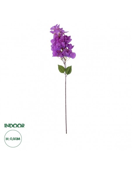 GloboStar® Artificial Garden BOUGAUVILLEA BRANCH 20661 Τεχνητό Διακοσμητικό Κλαδί Μπουκανβίλιας Μωβ Y80cm