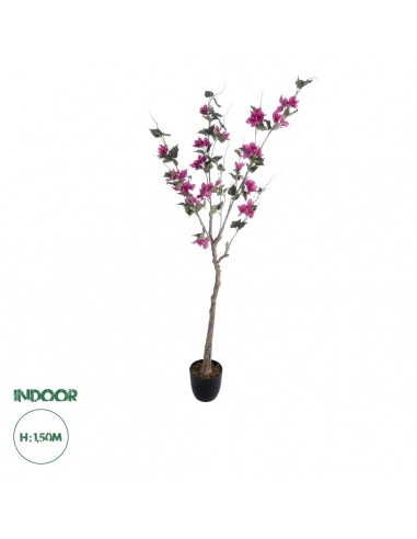 GloboStar® Artificial Garden BOUGAUVILLEA 20675 Τεχνητό Διακοσμητικό Φυτό με Ανθη Μπουκανβίλιας Φουξ Υ150cm