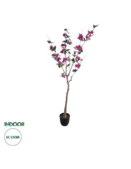 GloboStar® Artificial Garden BOUGAUVILLEA 20675 Τεχνητό Διακοσμητικό Φυτό με Ανθη Μπουκανβίλιας Φουξ Υ150cm