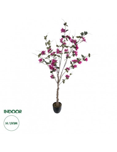 GloboStar® Artificial Garden BOUGAUVILLEA 20676 Τεχνητό Διακοσμητικό Φυτό με Ανθη Μπουκανβίλιας Φουξ Υ180cm