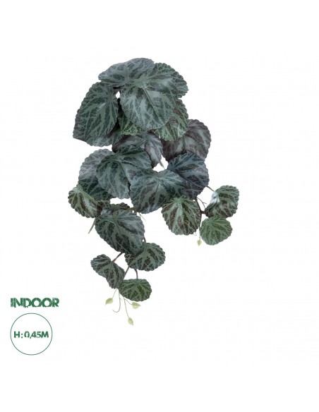 GloboStar® Artificial Garden BEGONIA HANGING PLANT 20610 Τεχνητό Διακοσμητικό Κρεμαστό Φυτό Βιγόνια Υ45cm
