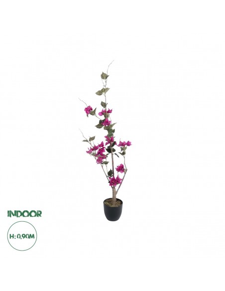 GloboStar® Artificial Garden BOUGAUVILLEA 20673 Τεχνητό Διακοσμητικό Φυτό με Ανθη Μπουκανβίλιας Φουξ Υ90cm