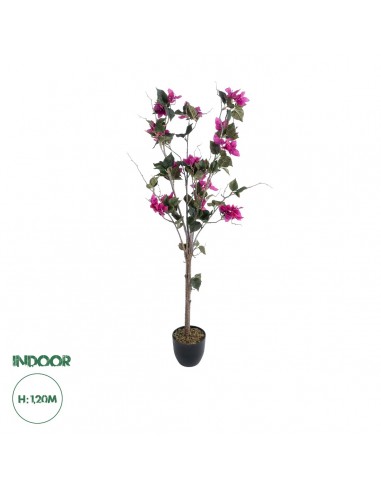 GloboStar® Artificial Garden BOUGAUVILLEA 20674 Τεχνητό Διακοσμητικό Φυτό με Ανθη Μπουκανβίλιας Φουξ Υ120cm