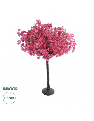 GloboStar® Artificial Garden BOUGAUVILLEA 20669 Τεχνητό Διακοσμητικό Δέντρο με Ανθη Μπουκανβίλιας Φουξ Υ150cm