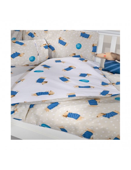Σετ Σεντόνια Παιδικά 165x250 Pet Blue