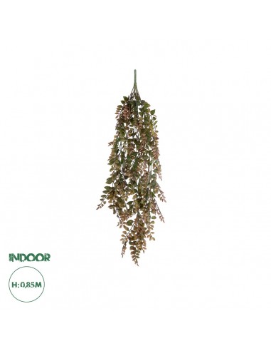 GloboStar® Artificial Garden HANGING FERN BRANCH  20828 Τεχνητό Διακοσμητικό Κρεμαστό κλαδί Φτέρης Μ30 x Π10 x Υ85cm