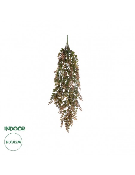 GloboStar® Artificial Garden HANGING FERN BRANCH  20828 Τεχνητό Διακοσμητικό Κρεμαστό κλαδί Φτέρης Μ30 x Π10 x Υ85cm