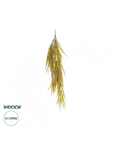 GloboStar® Artificial Garden HANGING CORN GRASS 20824 Τεχνητό Διακοσμητικό Κρεμαστό κλαδί Καλαμπόκι Μ23 x Π10 x Υ91cm