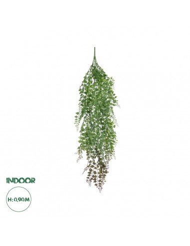 GloboStar® Artificial Garden HANGING ADIANTUM 20838 Τεχνητό Διακοσμητικό Κρεμαστό Κλαδί Αδίαντο Μ20 x Π6 x Υ90cm