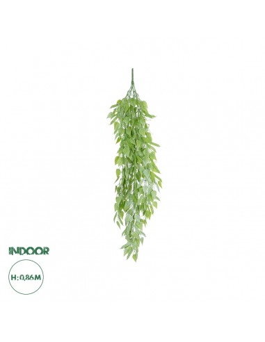 GloboStar® Artificial Garden HANGING LIMA BEAN 20847 Τεχνητό Διακοσμητικό Κρεμαστό Φυτό Φασόλι Λίμα Μ29 x Π10 x Υ86cm