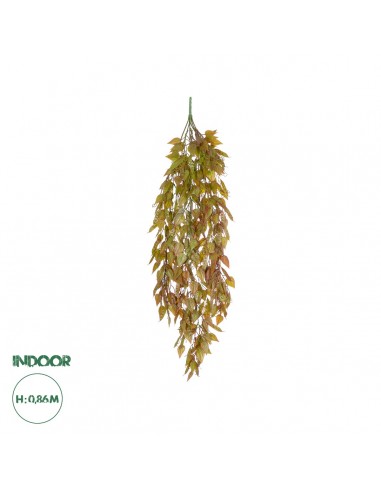 GloboStar® Artificial Garden HANGING LIMA BEAN 20844 Τεχνητό Διακοσμητικό Κρεμαστό Φυτό Φασόλι Λίμα Μ29 x Π10 x Υ86cm