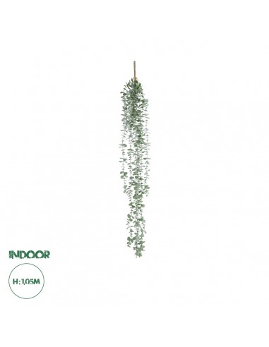 GloboStar® Artificial Garden HANGING EUCALYPTUS 20807 Τεχνητό Διακοσμητικό Κρεμαστό Φυτό Ευκάλυπτος Μ16 x Π9 x Υ105cm