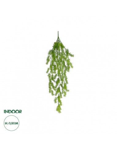 GloboStar® Artificial Garden HANGING CYPRESS 20823 Τεχνητό Διακοσμητικό Κρεμαστό Φυτό Κυπαρίσσι Μ25 x Π15 x Υ80cm