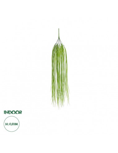 GloboStar® Artificial Garden HANGING GRASS 20814 Τεχνητό Διακοσμητικό Κρεμαστό Φυτό Grass Μ18 x Π4 x Υ81cm