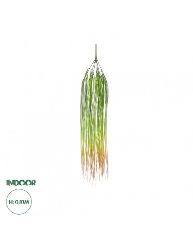 GloboStar® Artificial Garden HANGING GRASS 20815 Τεχνητό Διακοσμητικό Κρεμαστό Φυτό Grass Μ18 x Π4 x Υ81cm