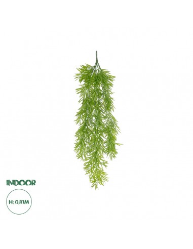 GloboStar® Artificial Garden HANGING BARLEY 20857 Τεχνητό Διακοσμητικό Κρεμαστό Φυτό Κριθάρι Μ26 x Π15 x Υ81cm