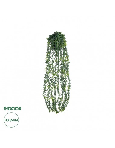 GloboStar® Artificial Garden HANGING MILAN GRASS 20866 Τεχνητό Κρεμαστό Διακοσμητικό Φυτό Milan Grass  Φ18 x Y60cm