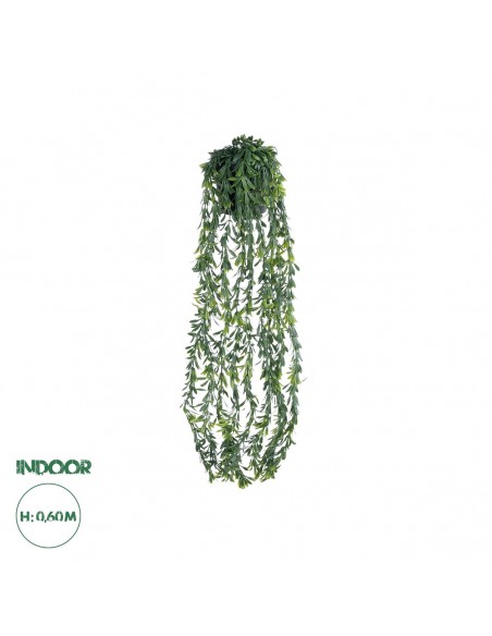 GloboStar® Artificial Garden HANGING MILAN GRASS 20866 Τεχνητό Κρεμαστό Διακοσμητικό Φυτό Milan Grass  Φ18 x Y60cm