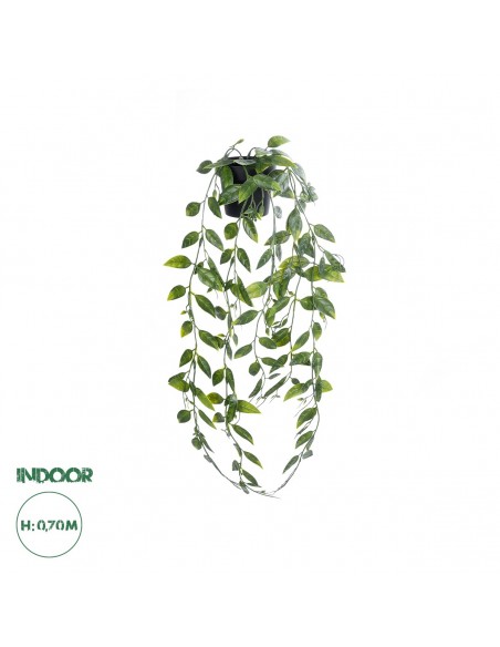 GloboStar® Artificial Garden HANGING DUTCH BEAN 20883 - Τεχνητό Κρεμαστό Διακοσμητικό Φυτό Ολλανδικό Φασόλι Φ28 x Y70cm