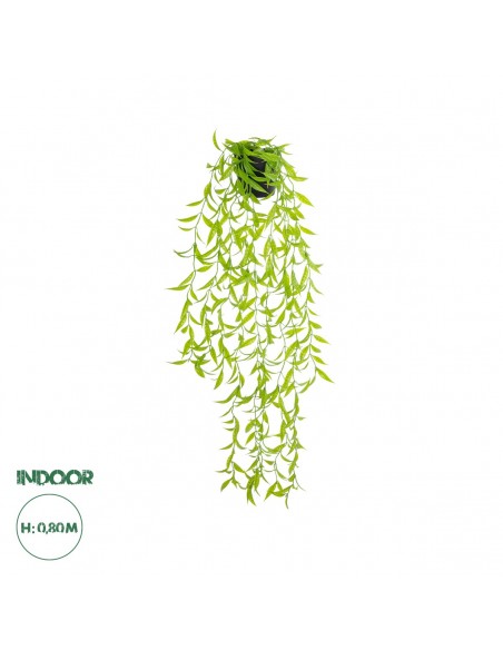 GloboStar® Artificial Garden HANGING CAMELIA LEAF 20879 - Τεχνητό Κρεμαστό Διακοσμητικό Φυτό Φύλλο Καμέλιας Φ31 x Y80cm