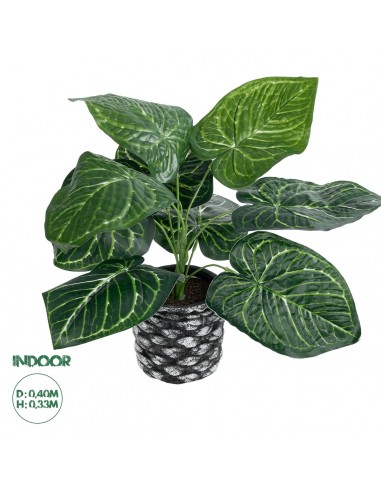 GloboStar® Artificial Garden ANTHURIUM 20892 Τεχνητό Διακοσμητικό Φυτό Ανθούριο Φ40 x Υ33cm