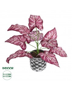 GloboStar® Artificial Garden RED POLKA 20887 Τεχνητό...