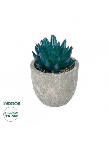 GloboStar® Artificial Garden SUCCULENT SEDEVERIA POTTED PLANT 21018 Διακοσμητικό Φυτό Σεδεβέρια  Φ6,5 x Υ9cm