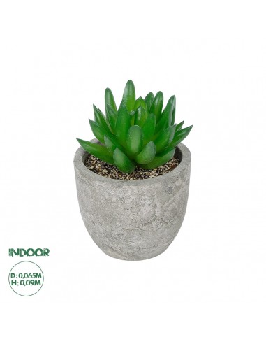 GloboStar® Artificial Garden SUCCULENT SEDEVERIA POTTED PLANT 21019 Διακοσμητικό Φυτό Σεδεβέρια  Φ6,5 x Υ9cm