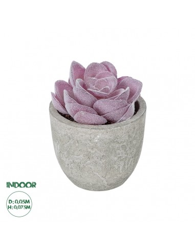 GloboStar® Artificial Garden SUCCULENT SEDEVERIA POTTED PLANT 21028 Διακοσμητικό Φυτό Σεδεβέρια  Φ5x Υ11cm