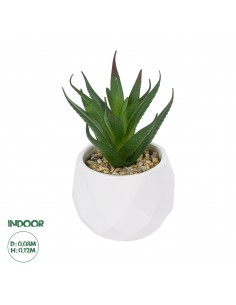 GloboStar® Artificial Garden SUCCULENT ALOE POTTED PLANT...