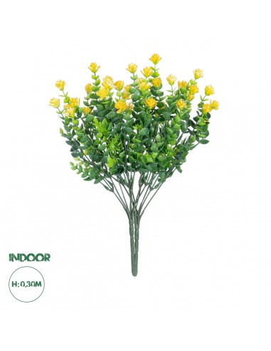 GloboStar® Artificial Garden  BUTTERCUP BRANCH 21063 Διακοσμητικό Κλαδί Ρανούγκουλο σετ 2 τεμάχια Φ15 x Υ90cm