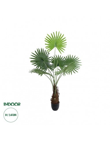 GloboStar® Artificial Garden SERENOA PALM PLANT 20971 Διακοσμητικό Φυτό Φοίνικα Σερενόα Φ60 x Υ140cm