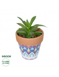 GloboStar® Artificial Garden SUCCULENT ALOE POTTED PLANT...