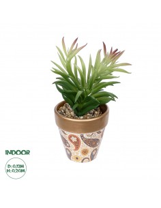 GloboStar® Artificial Garden SUCCULENT CRASSULA POTTED...