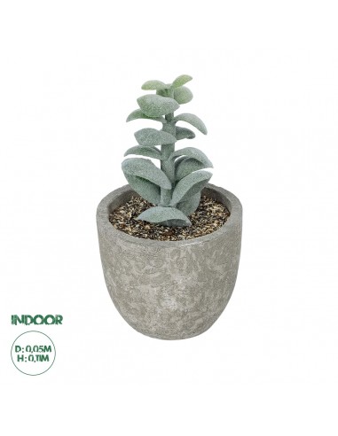 GloboStar® Artificial Garden SUCCULENT SEDEVERIA POTTED PLANT 21027 Διακοσμητικό Φυτό Σεδεβέρια  Φ5 x Υ11cm