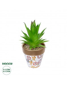 GloboStar® Artificial Garden SUCCULENT ALOE POTTED PLANT...