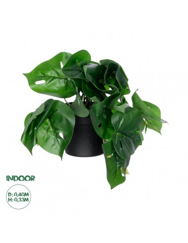 GloboStar® Artificial Garden  MONSTERA PLANT 20945 Διακοσμητικό Φυτό Μονστέρα Φ40 x Υ33cm