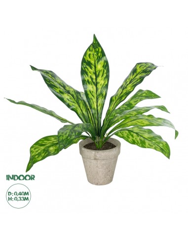 GloboStar® Artificial Garden  SPATHIPHYLLUM POTTED PLANT 20905 Διακοσμητικό Φυτό Σπαθίφυλλο Φ40 x Υ33cm