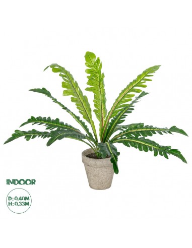 GloboStar® Artificial Garden  ASPLENIUM POTTED PLANT 20904 Διακοσμητικό Φυτό Aslenium Φ40 x Υ33cm