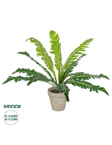 GloboStar® Artificial Garden  ASPLENIUM POTTED PLANT 20904 Διακοσμητικό Φυτό Aslenium Φ40 x Υ33cm