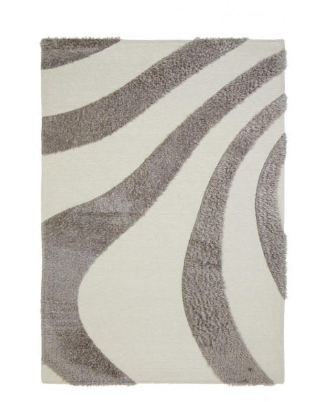 Χαλί Toscana Shaggy BRANCO WHITE SILVER  - 160x230