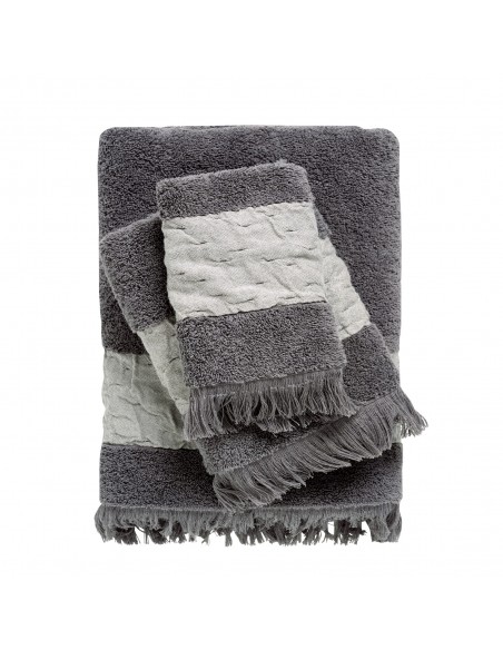 DAS HOME ΣΕΤ ΠΕΤΣΕΤΕΣ 3ΤΕΜΑΧΙΑ DAILY 0746 DARK GREY